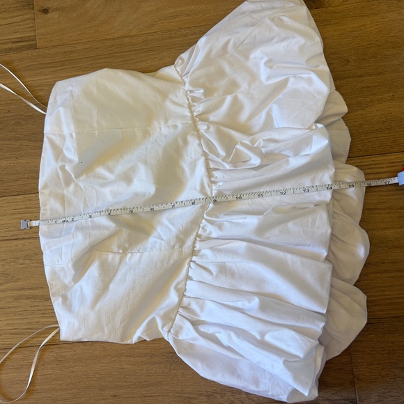 NWT BLENCA Girl-Core, Feminine Peplum Bubble Cropped Strapless Top - Picture 4 of 9